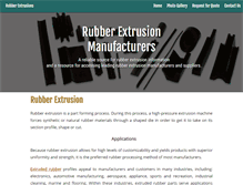 Tablet Screenshot of extrudedrubber.net